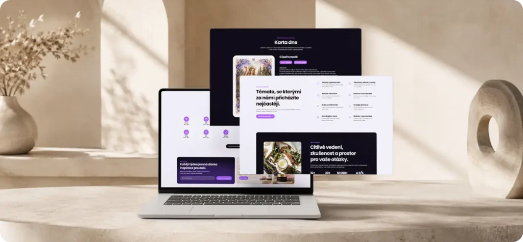 Webdesign online poradny Harmonie s intuitivním poradenstvím