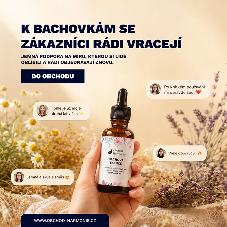 Meta Ads grafika pro Bachovy esence Obchod Harmonie