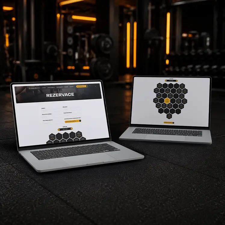 Webdesign rezervačního systému fitness centra BumbleBee Gym