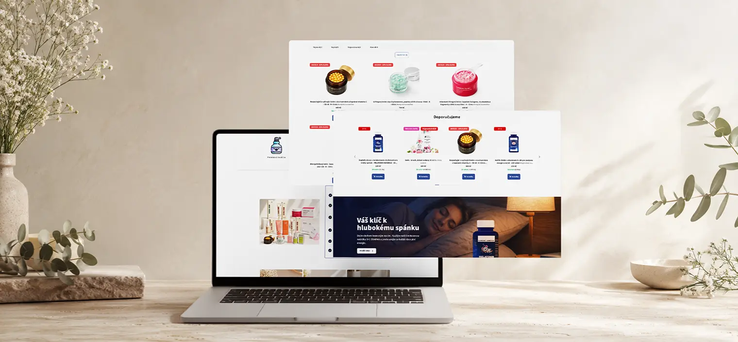 Webdesign e-shopu Obchod Harmonie s produktovou nabídkou